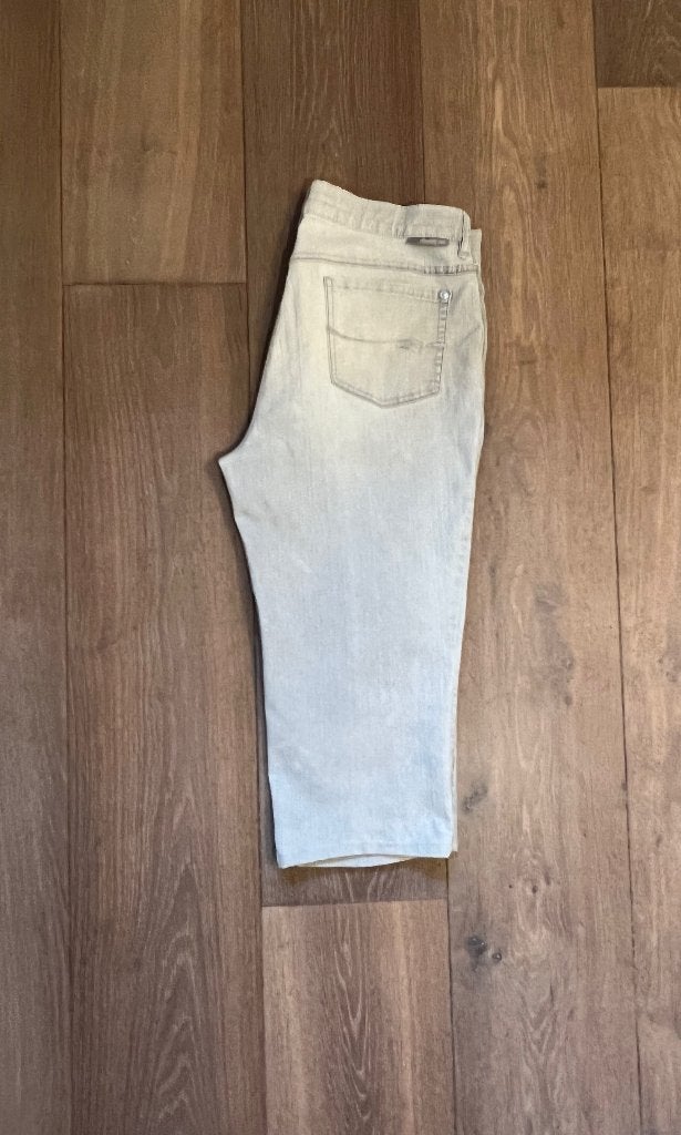 Zerres lichtgrijze halflange jeans; maat large, Ophalen of Verzenden, W33 - W36 (confectie 42/44), Grijs, Gedragen