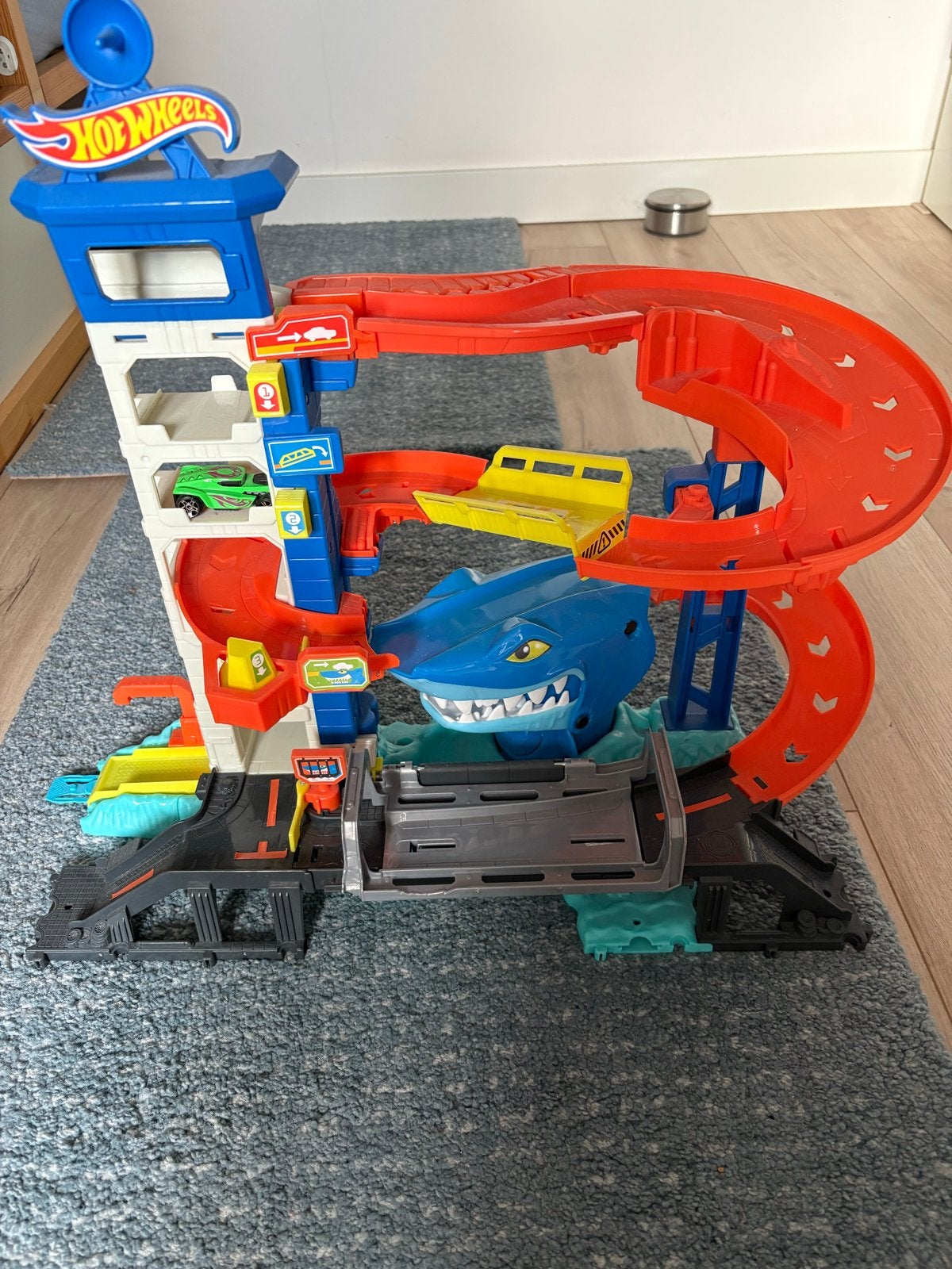 Hot Wheels Garage met Racebaan en Haai, Ophalen, Zelf te bouwen, Hot Wheels, Handmatig