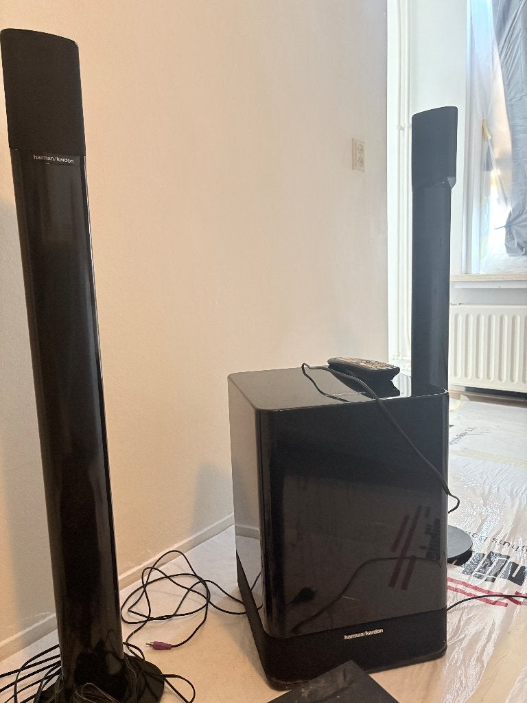Complete harman kardon set met subwoofer en speakers, Gebruikt, Blu-ray-speler, 70 watt of meer, 5.1-systeem