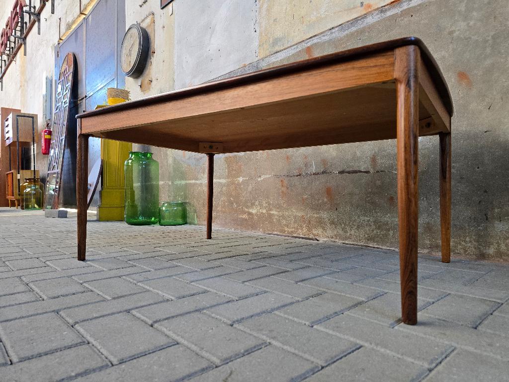 Mid Century Design Palissander Salontafel | Koffie Tafel, Huis en Inrichting, Gebruikt, 100 tot 150 cm, Overige houtsoorten, Rechthoekig