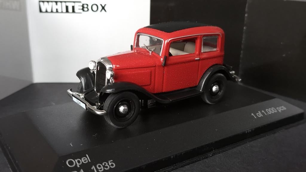 Opel P4 1935 1:43 Whitebox Pol, Hobby en Vrije tijd, Modelauto's | 1:43, Overige merken, White box, Auto, Verzenden