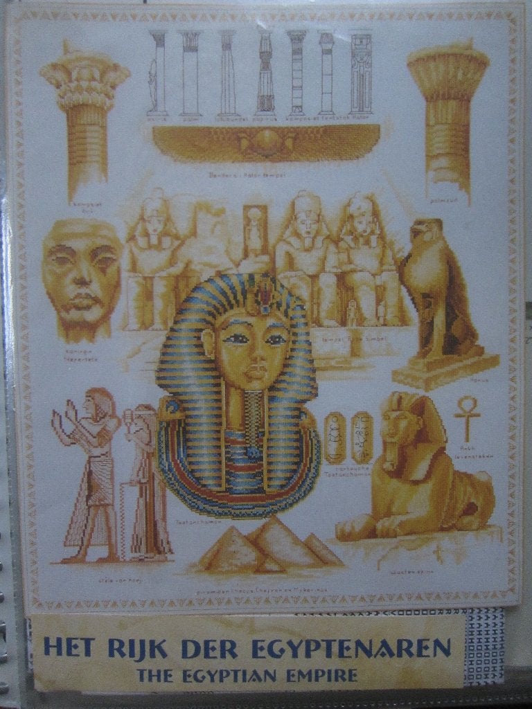 Borduurpatroon Volkeren der Oudheid Egyptenaren 29705, Ophalen of Verzenden, Zo goed als nieuw, Handborduren, Patroon