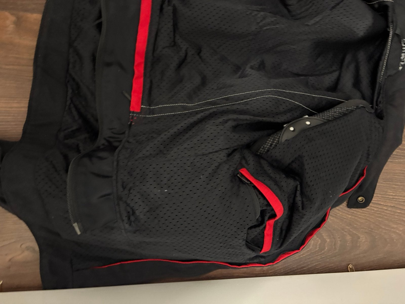 Ducati motorjas maat 50 – Zwart/Rood – Goede staat, Ophalen of Verzenden, Tweedehands, Jas | textiel
