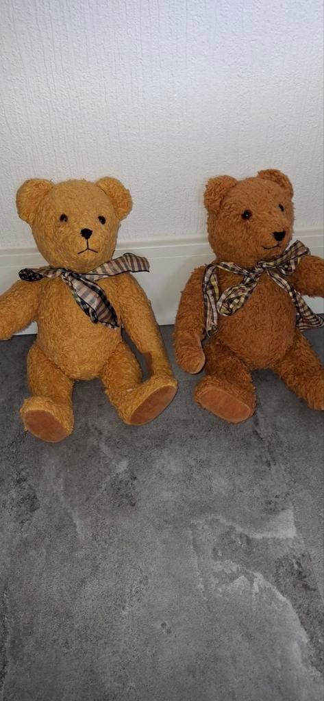 Oude Teddyberen - Set van 2 beer beren oud, Verzamelen, Ophalen of Verzenden, Gebruikt