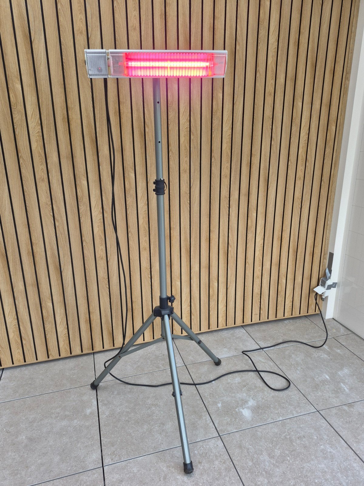 Terrasverwarmer Eurom infrarood, Ophalen, Gebruikt, Elektrisch, Vloer