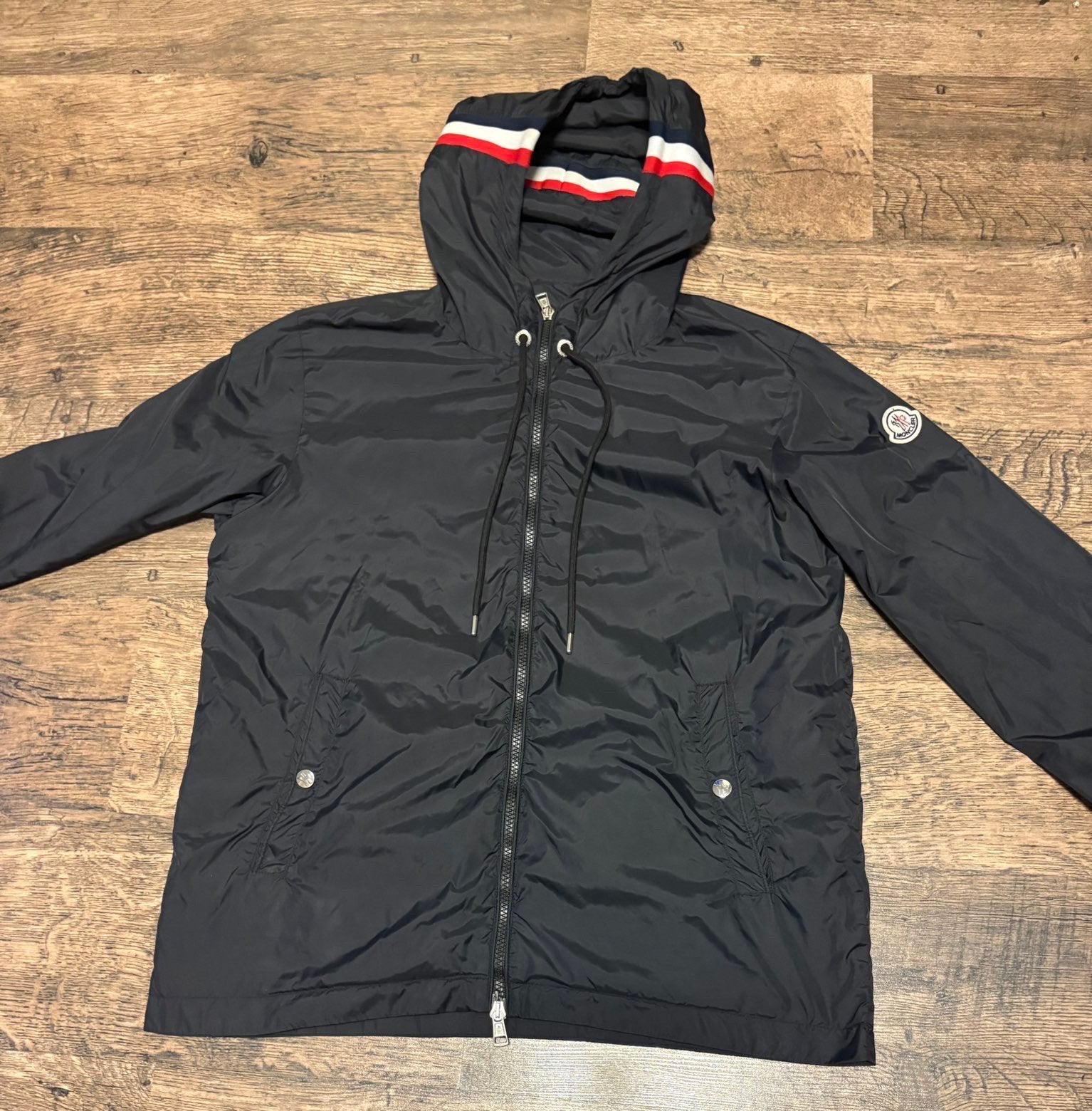 Moncler zomerjas, Kleding | Heren, Ophalen, Zo goed als nieuw, Zwart