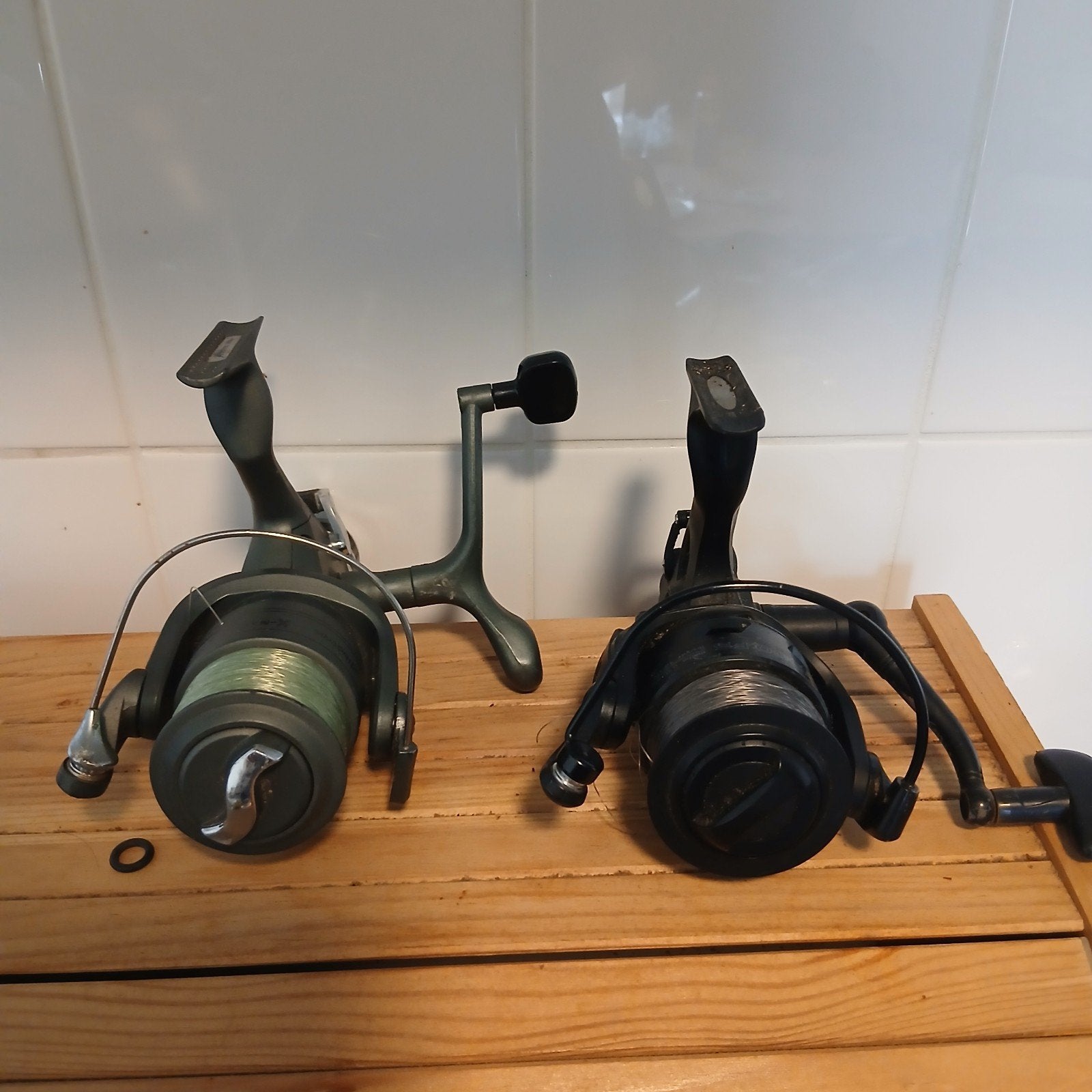 Set van 2 gebruikte vismolens, Ophalen of Verzenden, Gebruikt, Molen