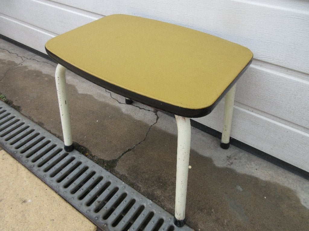 Vintage Brabantia kruk bijzettafel plantentafel, Ophalen of Verzenden, Gebruikt, Overige materialen