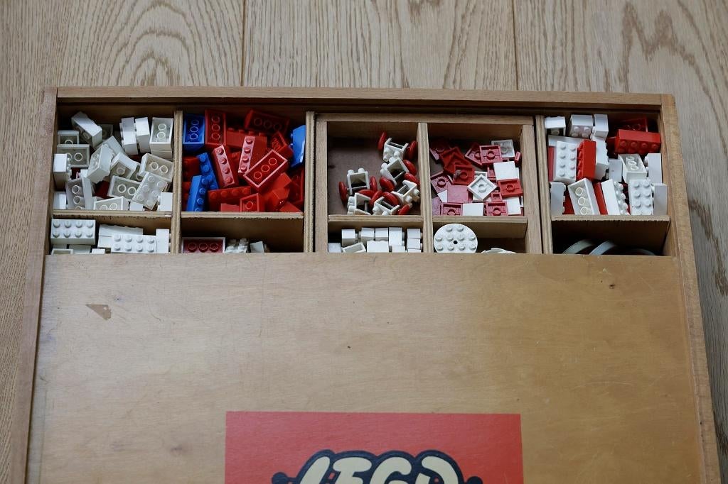 classic lego houten doos, Kinderen en Baby's, Speelgoed | Duplo en Lego, Ophalen, Gebruikt, Overige thema's, Lego