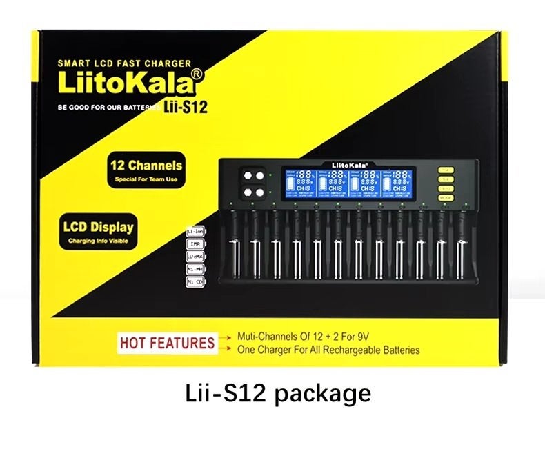 Liitokala S12 oplader slechts €49,-, Audio, Tv en Foto, Accu's en Batterijen, Nieuw, Oplaadbaar, Ophalen of Verzenden