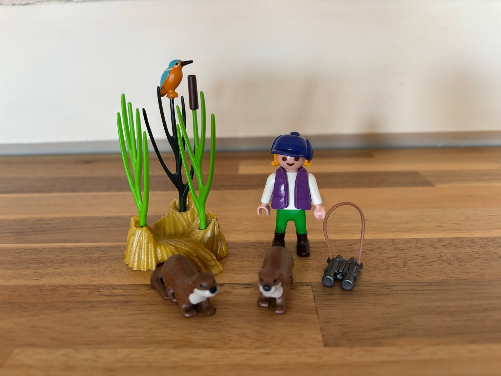 Playmobil meisje met otters en ijsvogel, Kinderen en Baby's, Wild life, Gebruikt, Complete set, Ophalen of Verzenden