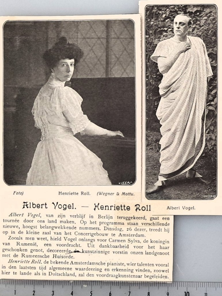 Variété 1909; Albert Vogel en Henriette Roll in Amsterdam, Verzenden, Voor 1940, Gebruikt, Overige onderwerpen