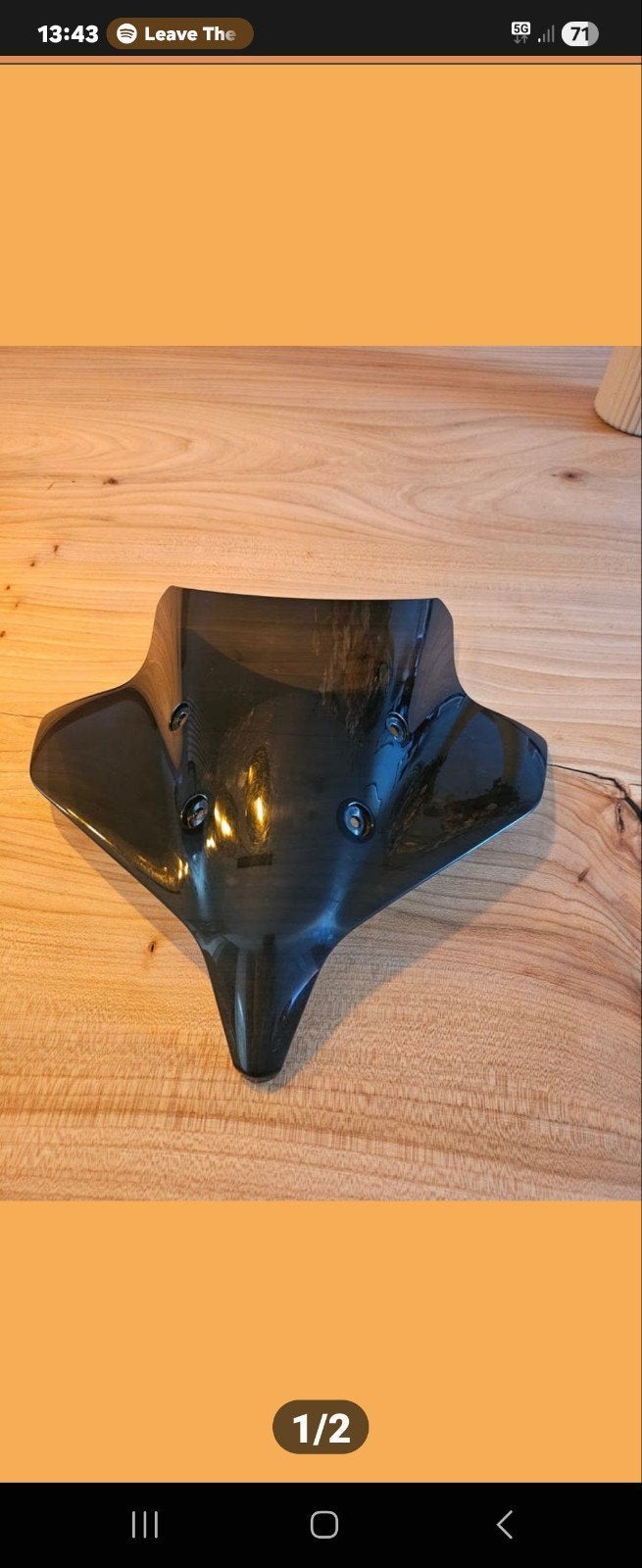 Zwart windscherm voor Yamaha MT10, Ophalen of Verzenden