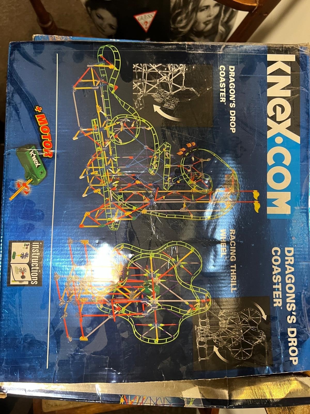 K'nex Dragon's Drop Coaster met Motor, Ophalen, Gebruikt, K'nex