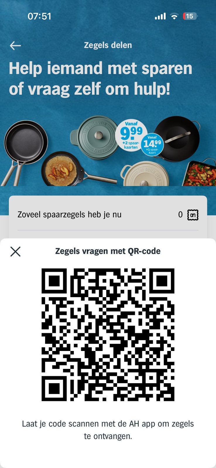 Gezocht: AH pannenzegels!, Albert Heijn, Verzenden
