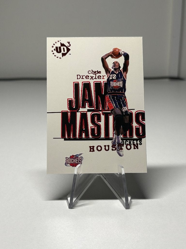 Upper Deck Jam Masters Clyde Drexler Houston Rockets kaart, Ophalen of Verzenden, Zo goed als nieuw, Plaatje