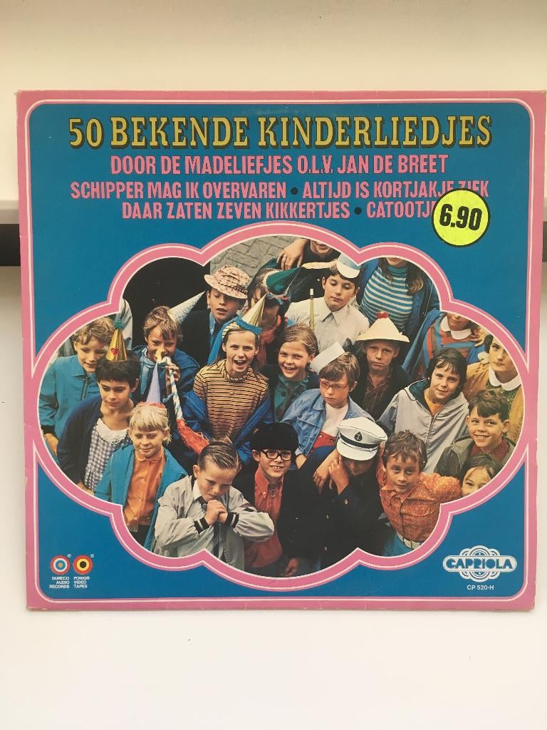VN10 LP Capriola 50 Bekende kinderliedjes door Madeliefjes, Ophalen of Verzenden, Gebruikt, Muziek, 6 tot 9 jaar