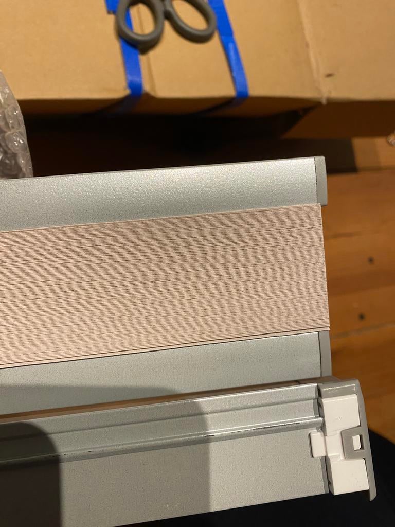 Plissé gordijn 980x1640 taupe nieuw, Ophalen, Zo goed als nieuw, 50 tot 100 cm