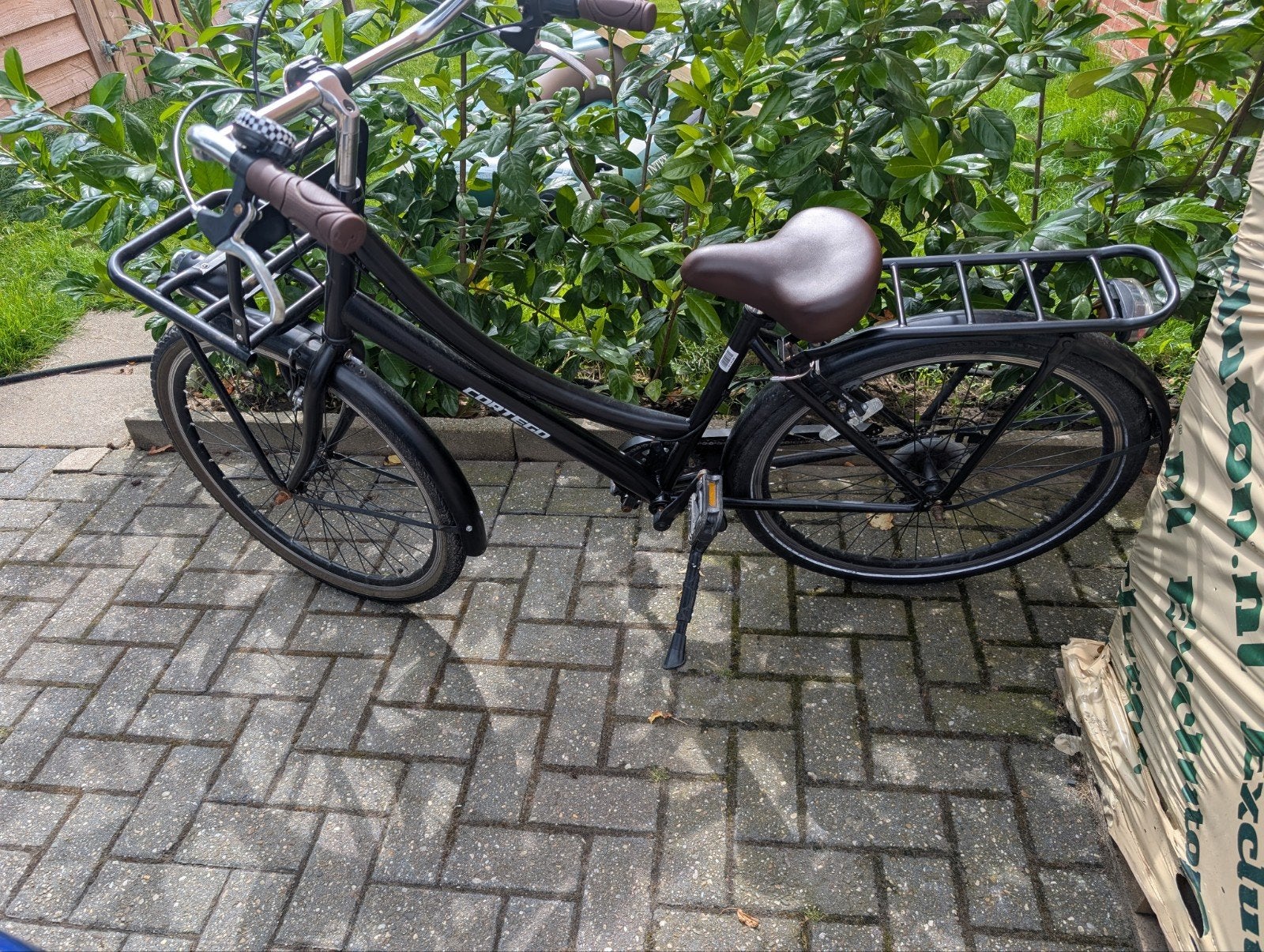 Cortego fiets 26inch met mandje, Terugtraprem, Gebruikt, Versnellingen, 50 tot 53 cm
