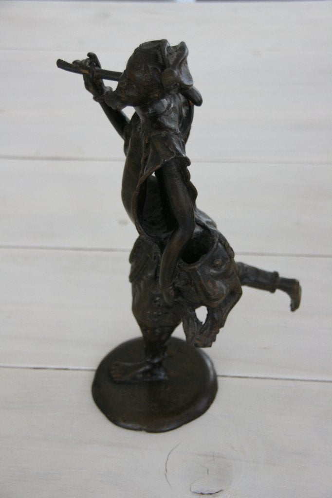 bronzen beeld van Afrikaanse Peulman, Ophalen, Afrika, Brons, Beeld