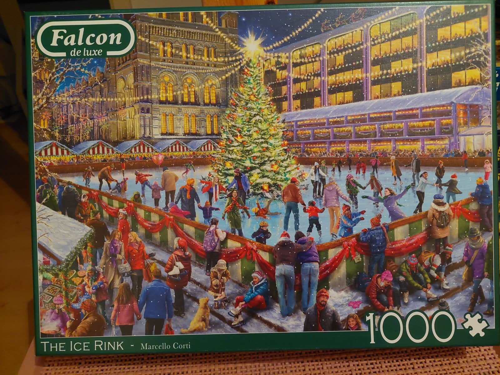 Falcon de Luxe Legpuzzel 'The Ice Rink' 1000 stukjes, Hobby en Vrije tijd, Denksport en Puzzels, Ophalen