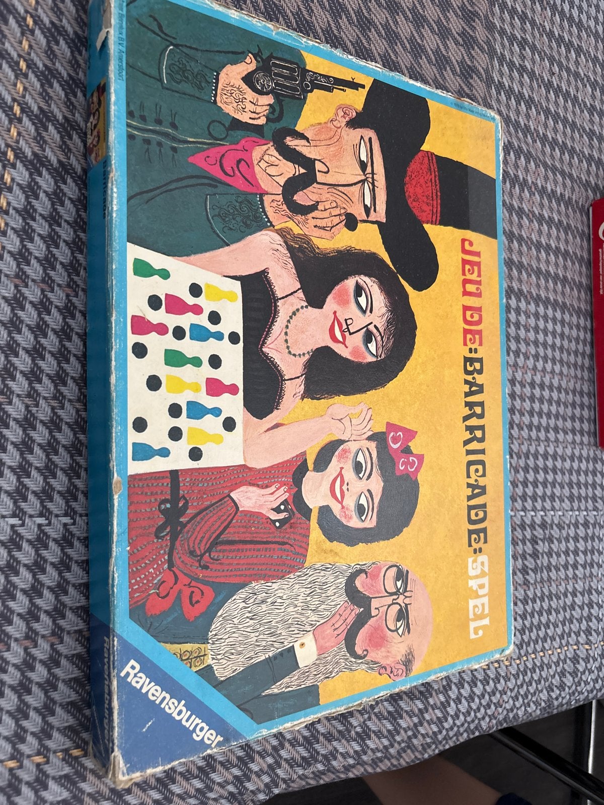 Jeu de Barricade-Spel Ravensburger Vintage Bordspel, Hobby en Vrije tijd, Drie of vier spelers, Ophalen of Verzenden, Gebruikt