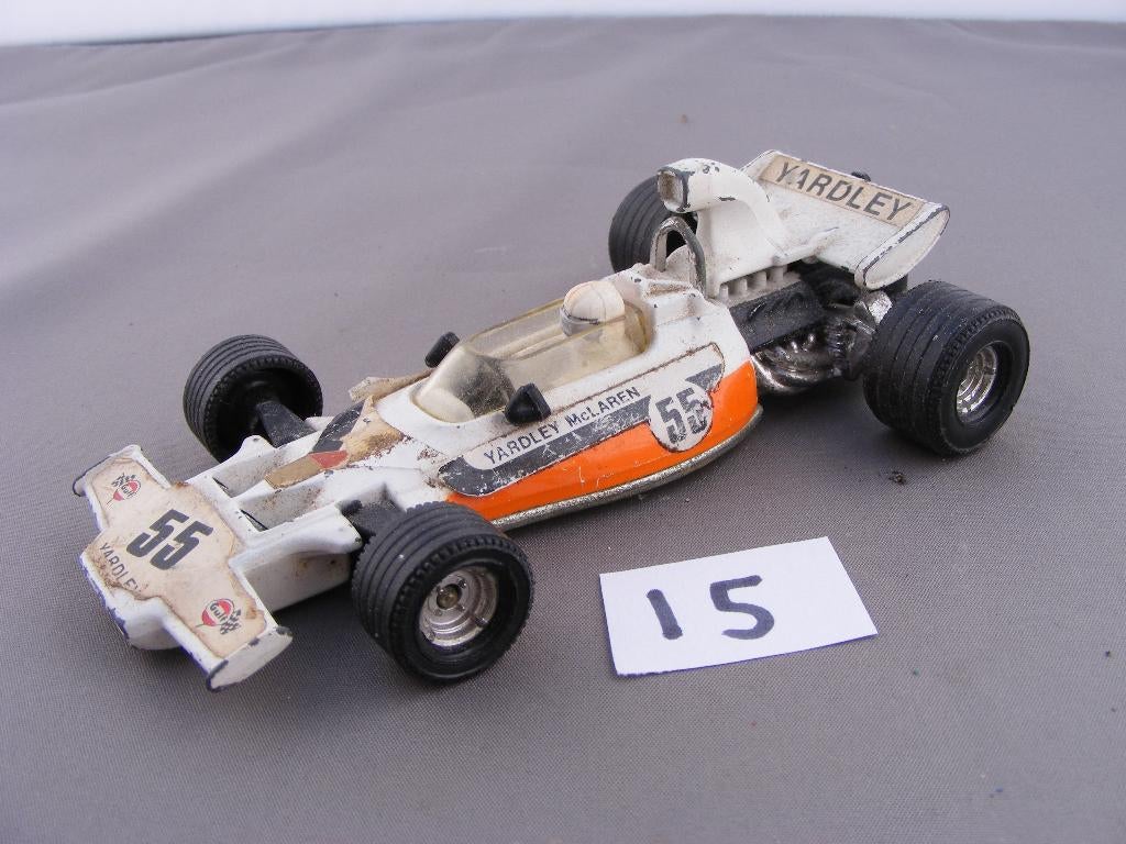 Yardley mclaren ford m18a formule 1 corgi toys 1/36 (15), Ophalen of Verzenden, Gebruikt, Auto