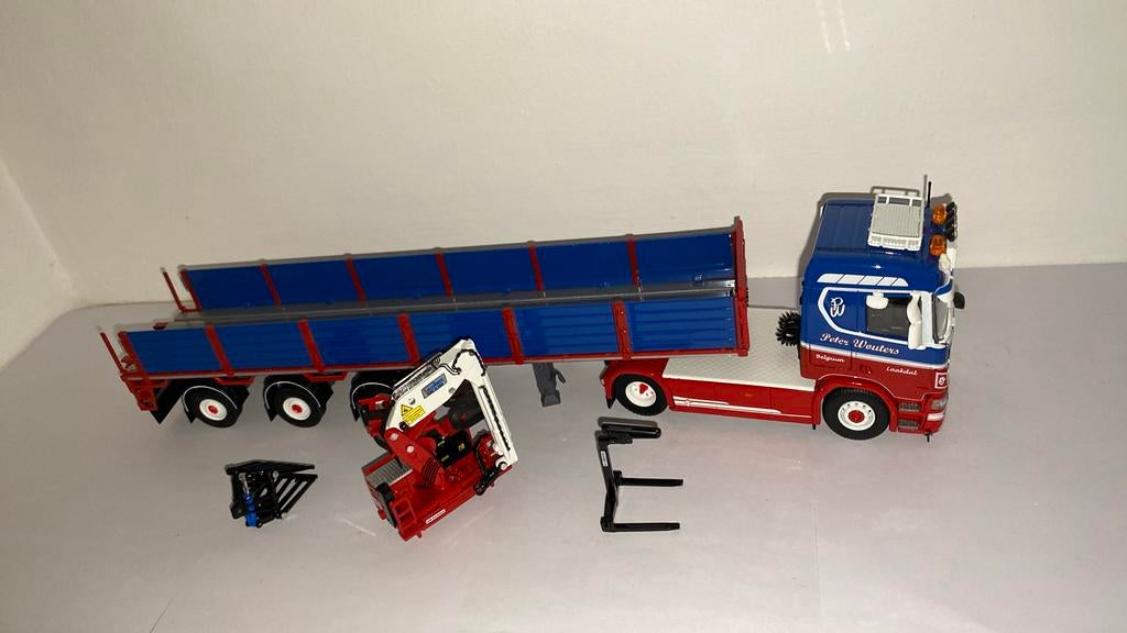Tekno Scania Peter Wouters 1:50, Ophalen of Verzenden, Zo goed als nieuw, Bus of Vrachtwagen, Tekno