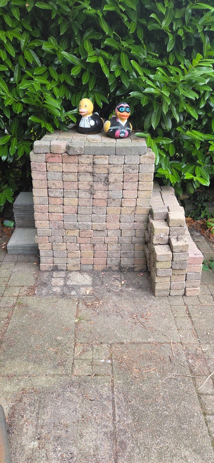 Betonklinkers, Cobblestones, bestrating, Ophalen, Gebruikt, Beton, Klinkers