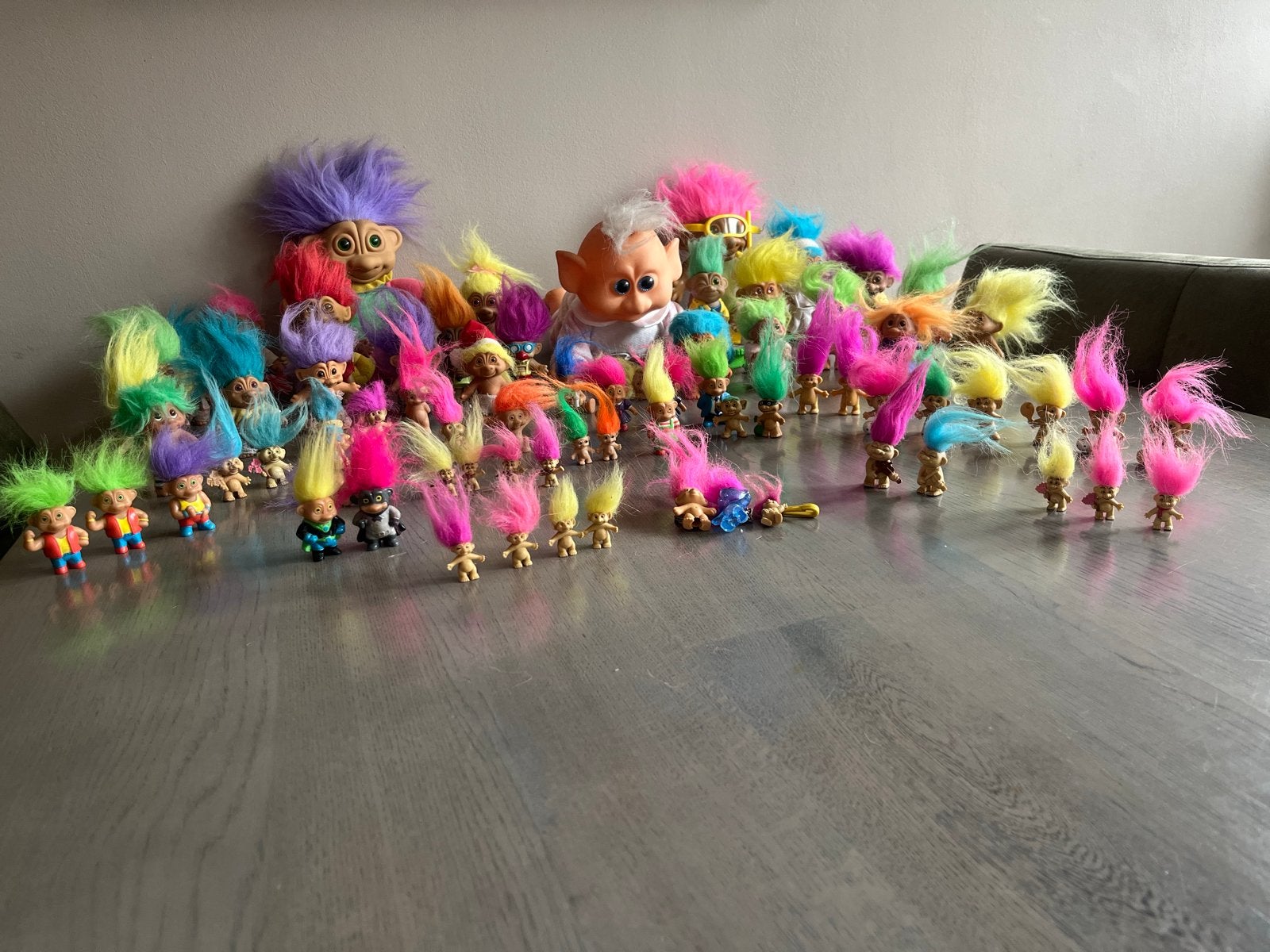 Grote verzameling Trollen poppen - Retro speelgoed, Ophalen of Verzenden, Gebruikt