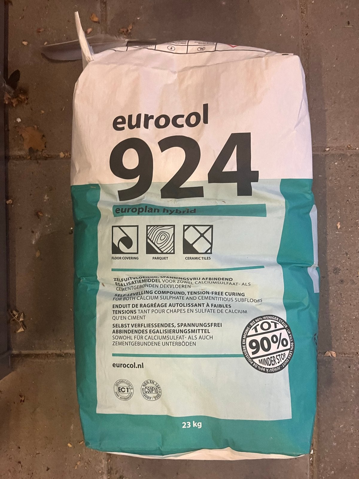 Eurocol 924 egaline - Zelfnivellerend egalisatiemiddel, Ophalen of Verzenden, Nieuw, Overige materialen, Overige typen
