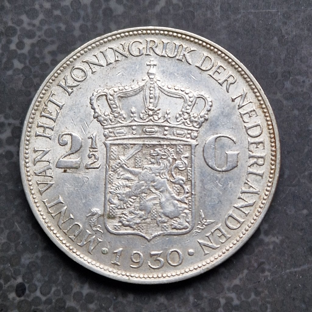 Zilveren rijksdaalder 1930 Wilhelmina, Zilver, Ophalen of Verzenden, Koningin Wilhelmina, Losse munt