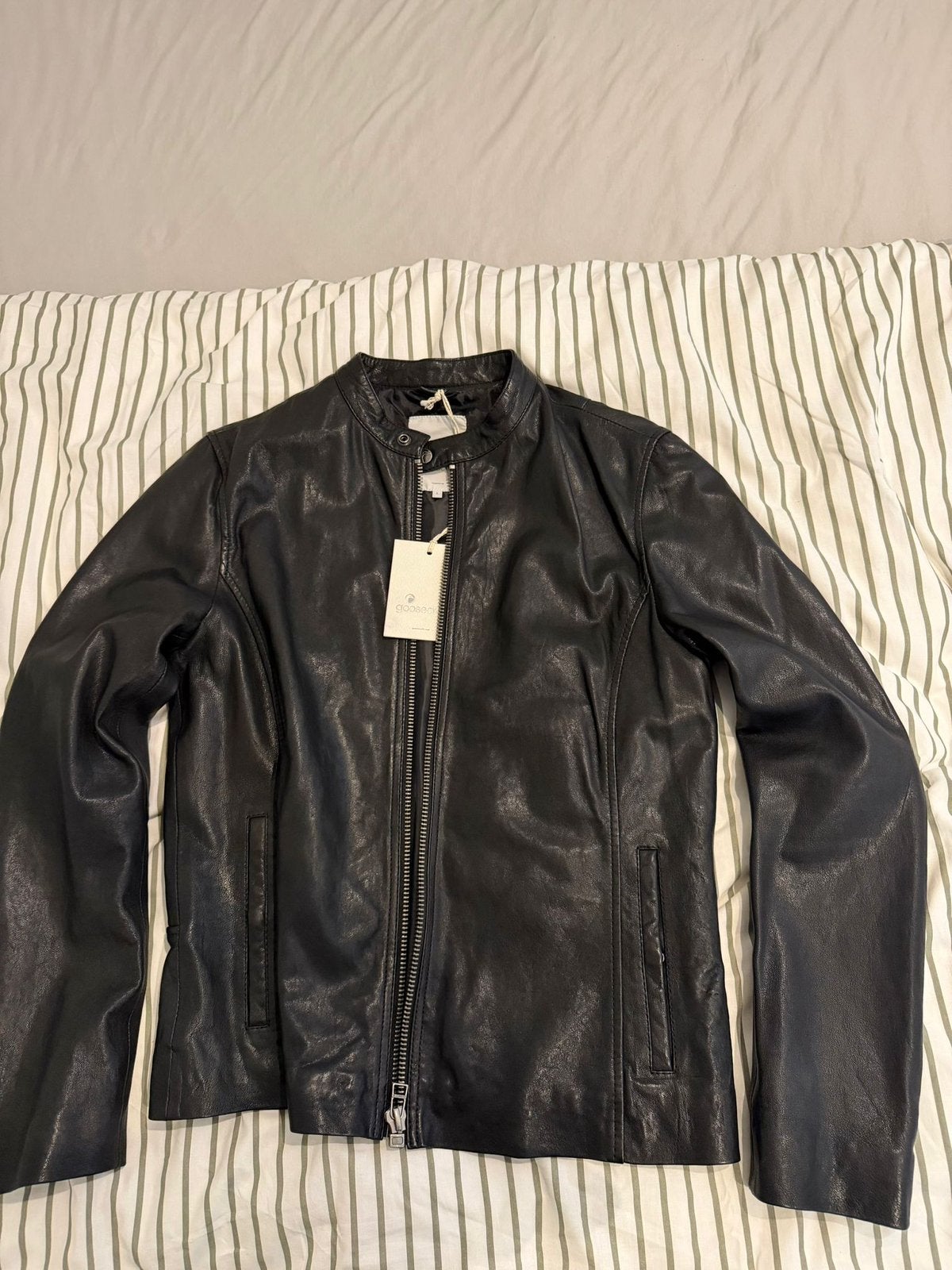 Leather jacket, Ophalen, Nieuw, Overige maten, Zwart