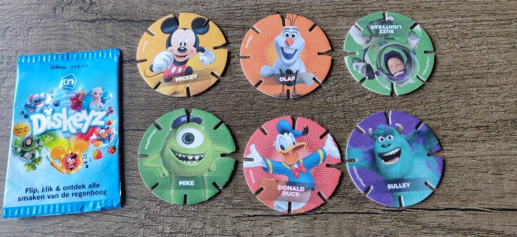 Diskeyz A&H Pixar Disney, Verzamelen, Albert Heijn, Ophalen of Verzenden