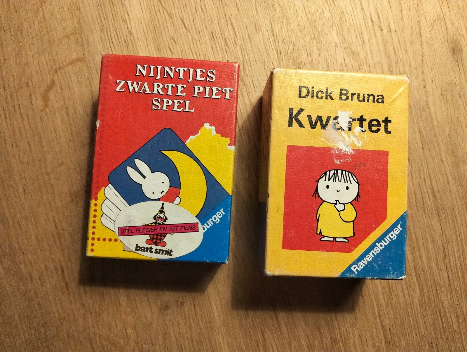 Vintage Nijntje kaartspellen: zwarte piet spel en kwartet, Ophalen