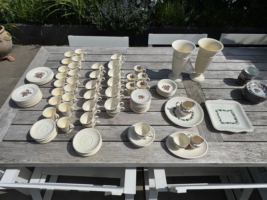 wedgwood servies briar rose + vazen, Klassiek, Overige typen, Ophalen of Verzenden, Zo goed als nieuw