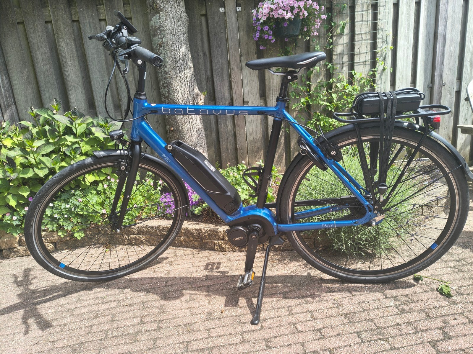Batavus Razer E-bike - Blauw, Yamaha motor, Ophalen, Gebruikt, Batavus, 51 tot 55 cm