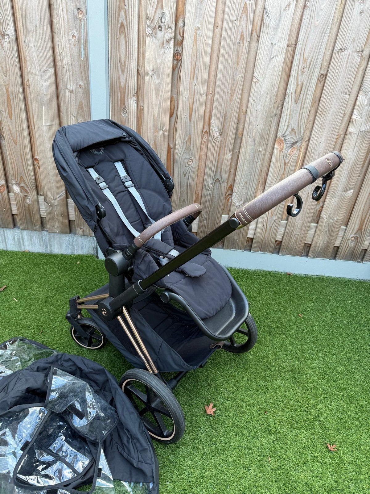 Cybex Priam Platinum Rosegold Compleet, Verstelbare duwstang, Zo goed als nieuw, Combiwagen, Ophalen