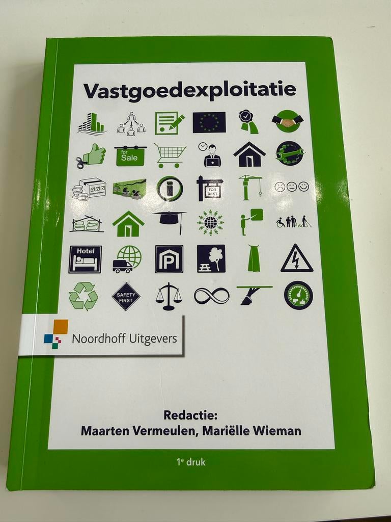 Vastgoedexploitatie studieboek, Boeken, Ophalen of Verzenden, Gamma, Gelezen, HBO