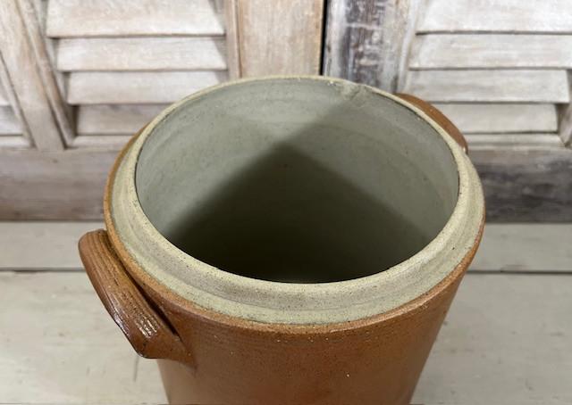 Antieke Franse olijven pot met deksel maat 5, Ophalen of Verzenden