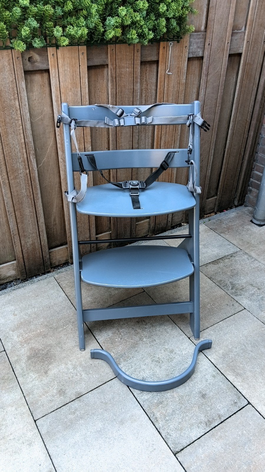 Baninni meegroeistoel - donkergrijs, incl. beugel en gordel, Kinderen en Baby's, Kinderstoelen, Ophalen, Gebruikt, Meegroeistoel