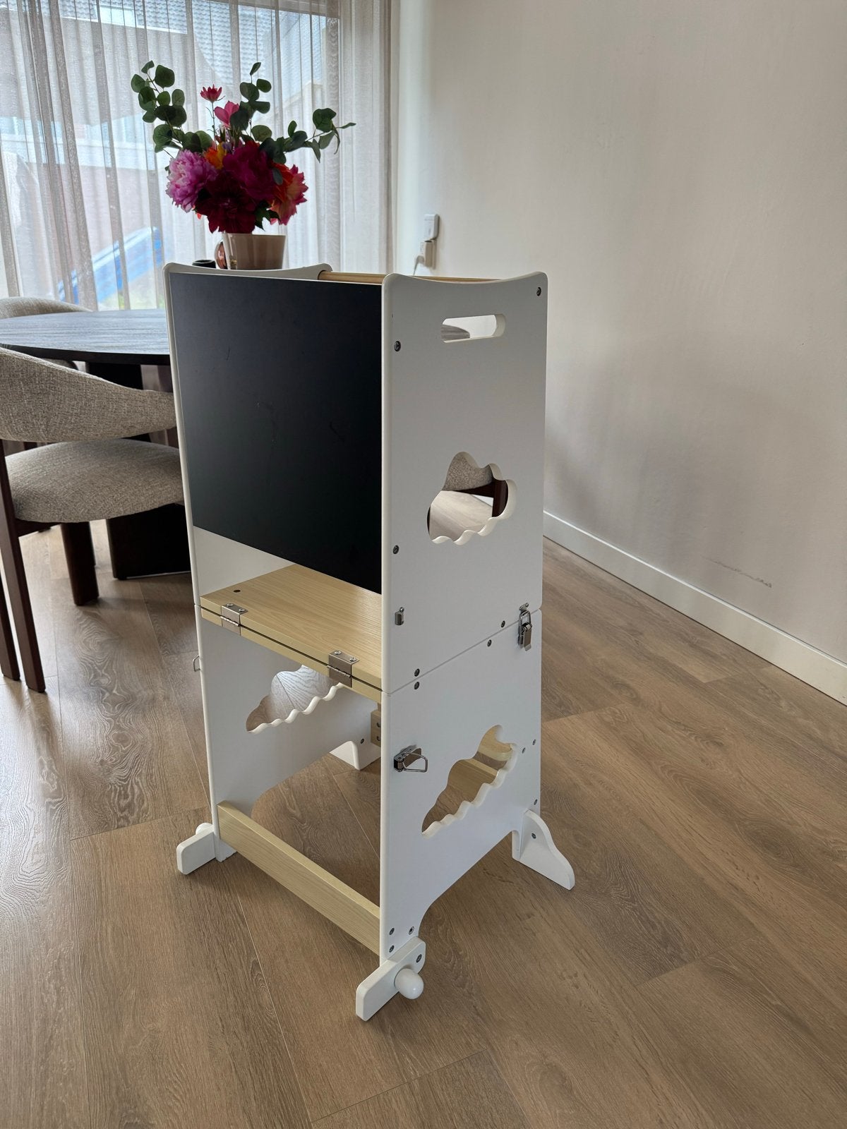 Leertoren / Montessori toren 2-in-1, zo goed als nieuw, Kinderen en Baby's, Kinderkamer | Overige Meubels, Ophalen, Zo goed als nieuw