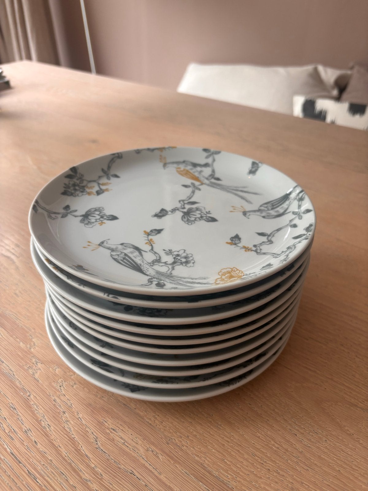 Set van 10 Vivo Villeroy & Boch Peacock ontbijtborden, Huis en Inrichting, Keuken | Servies, Ophalen, Keramiek, Zo goed als nieuw