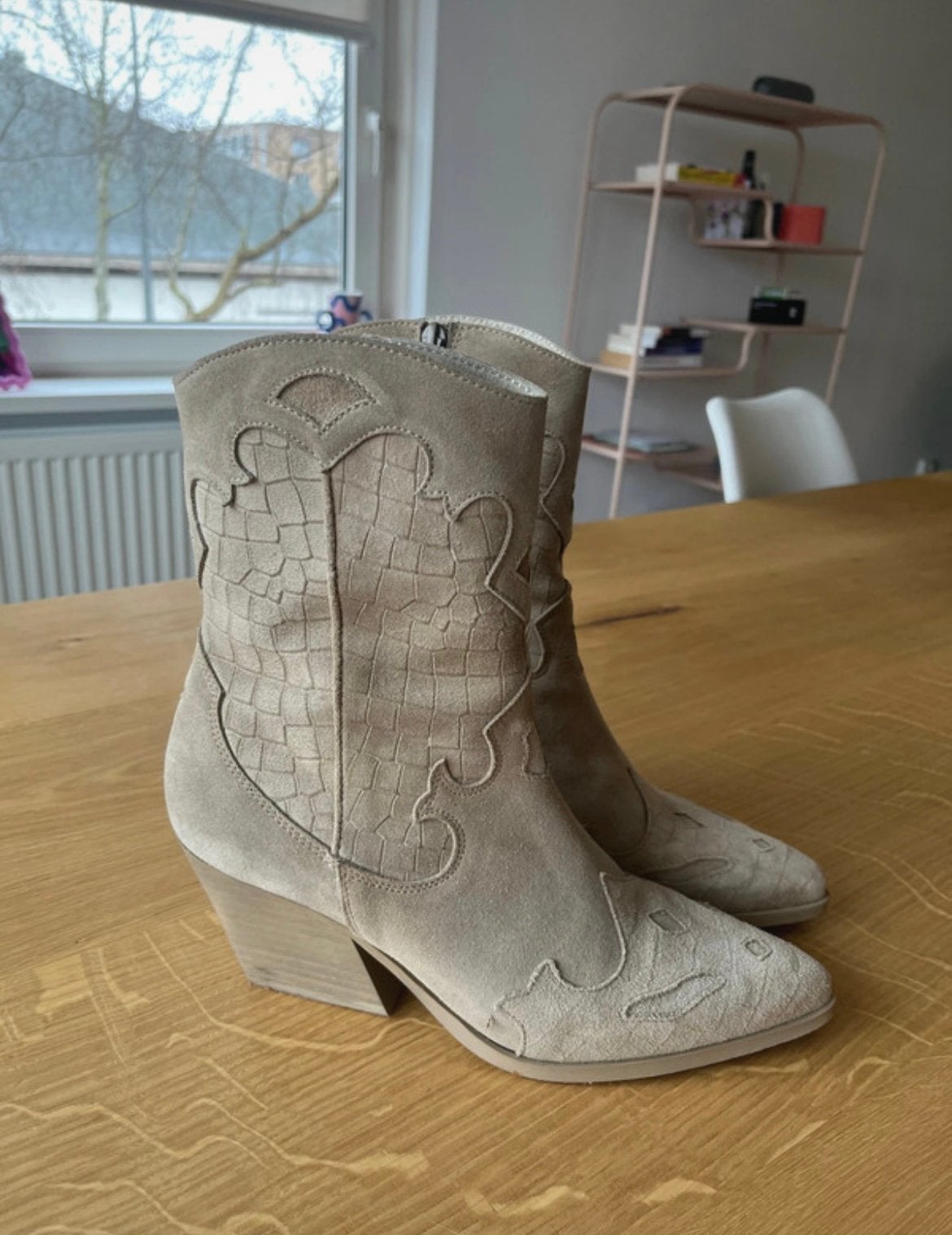 Cowboy laarzen maat 39, Ophalen of Verzenden, Zo goed als nieuw, Zwart, Hoge laarzen