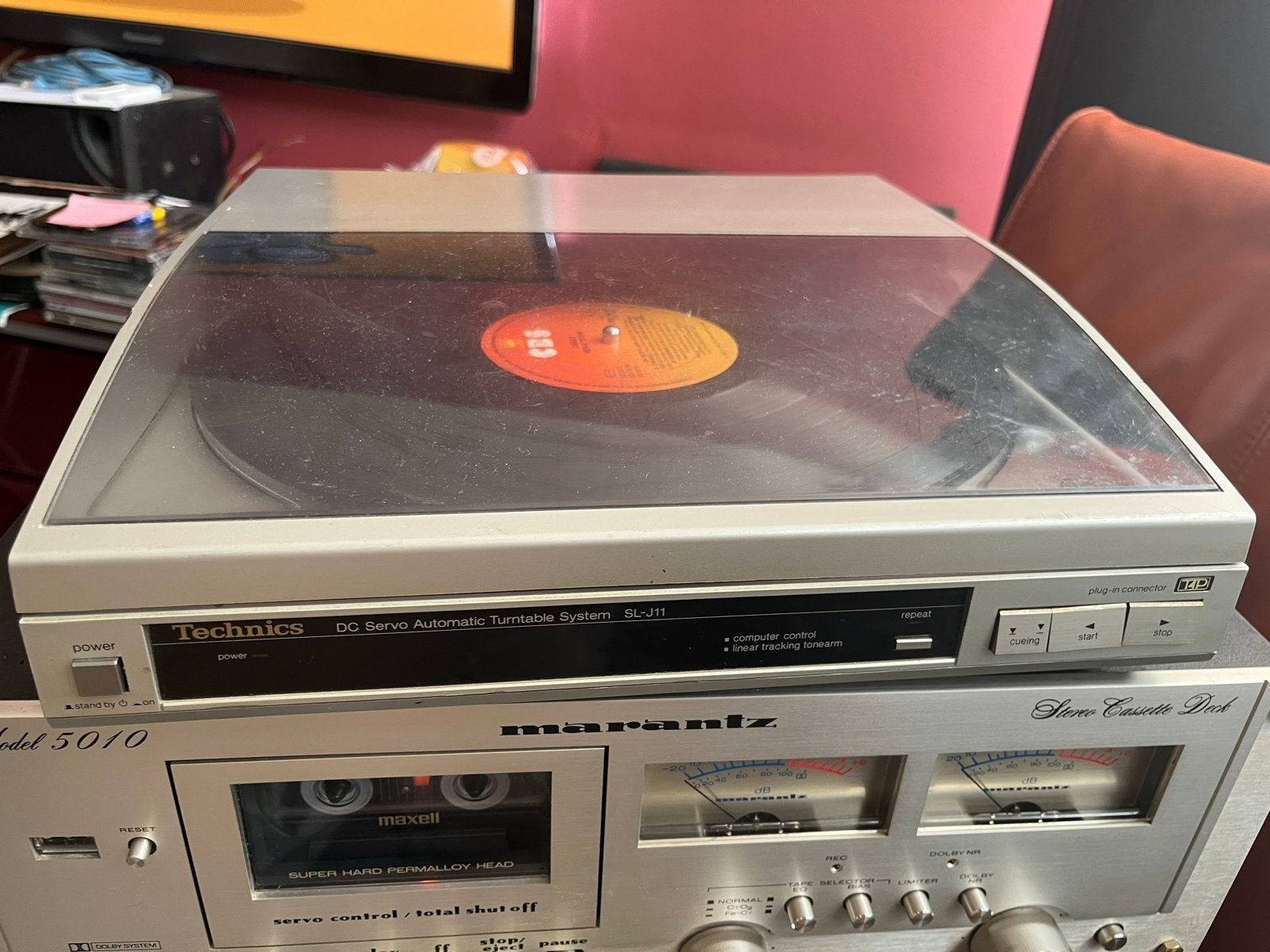 Technics SL-J11 DC Servo Automatische Platenspeler, Gebruikt, Automatisch, Ophalen of Verzenden, Platenspeler