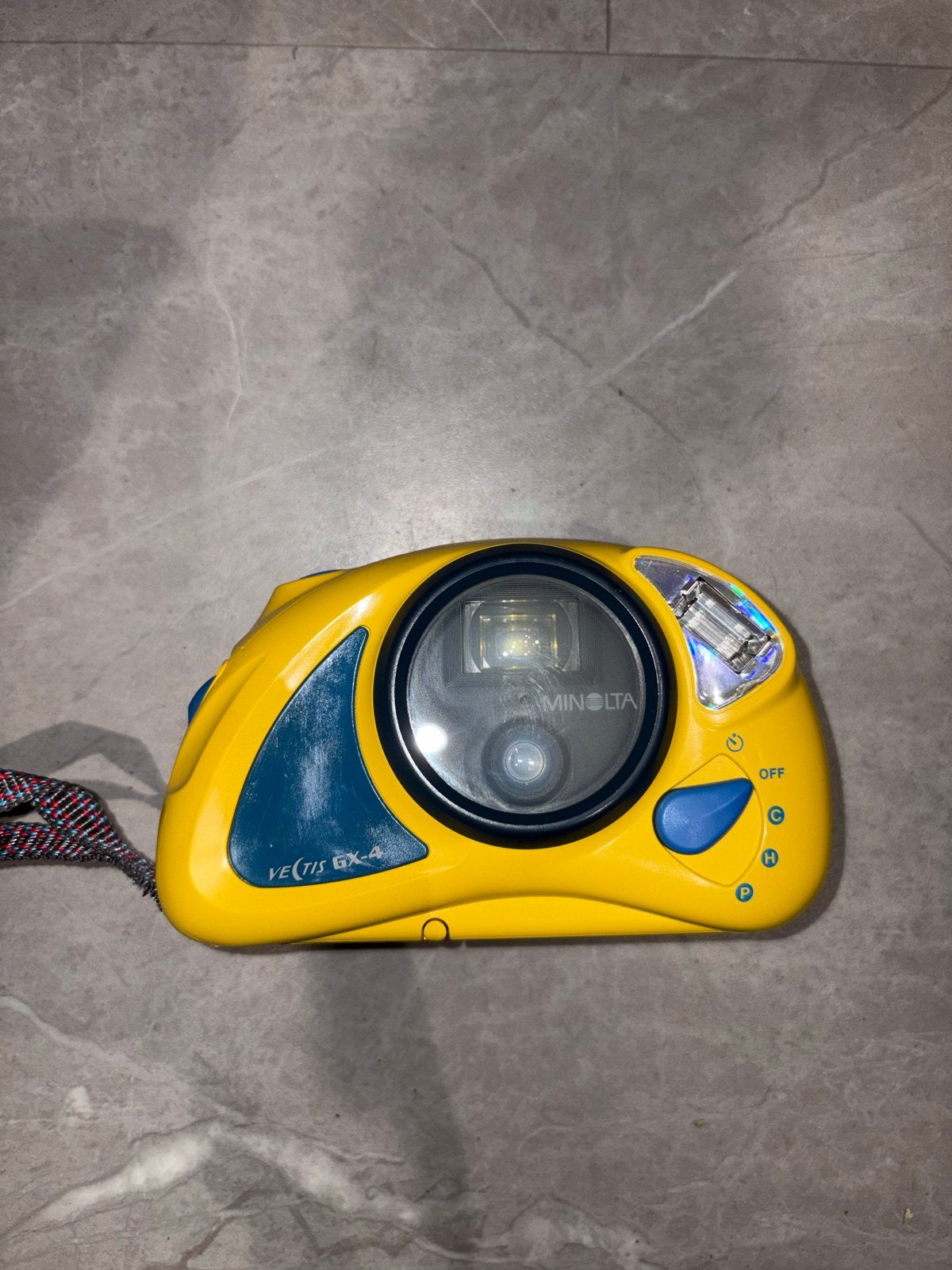 Minolta Vectis GX-4 Onderwatercamera met hoesje, Ophalen of Verzenden, Gebruikt, 10 t/m 40 meter, Camera