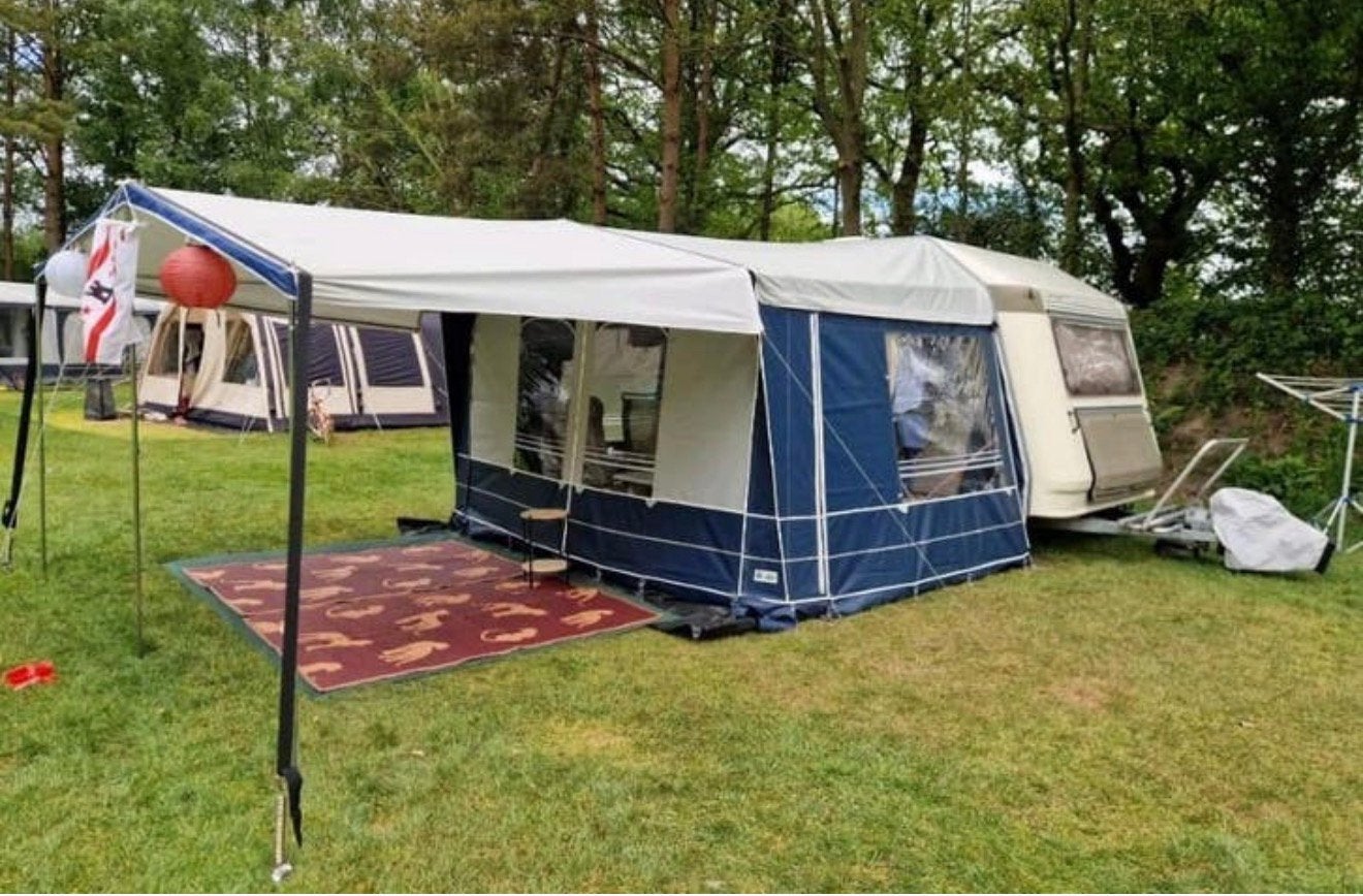 Goldkamp voortent incl luifel & stokken, Caravans en Kamperen, Caravan accessoires, Ophalen of Verzenden, Gebruikt