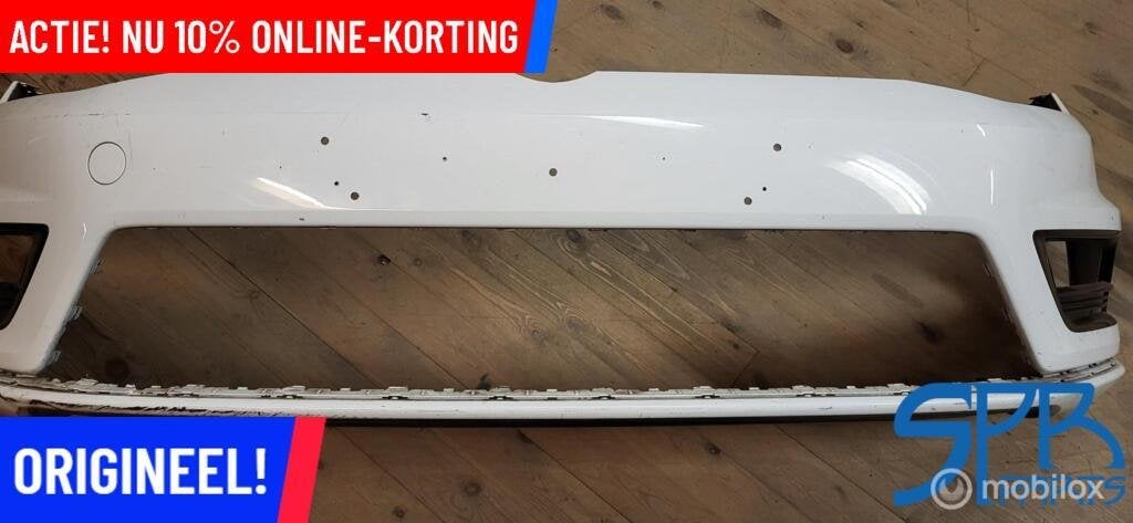 GOLF 7 VII R-LINE Voorbumper LC9A  BUMPER 5G0807221AL GRILLE, Gebruikt, Ophalen of Verzenden, Bumper, Volkswagen