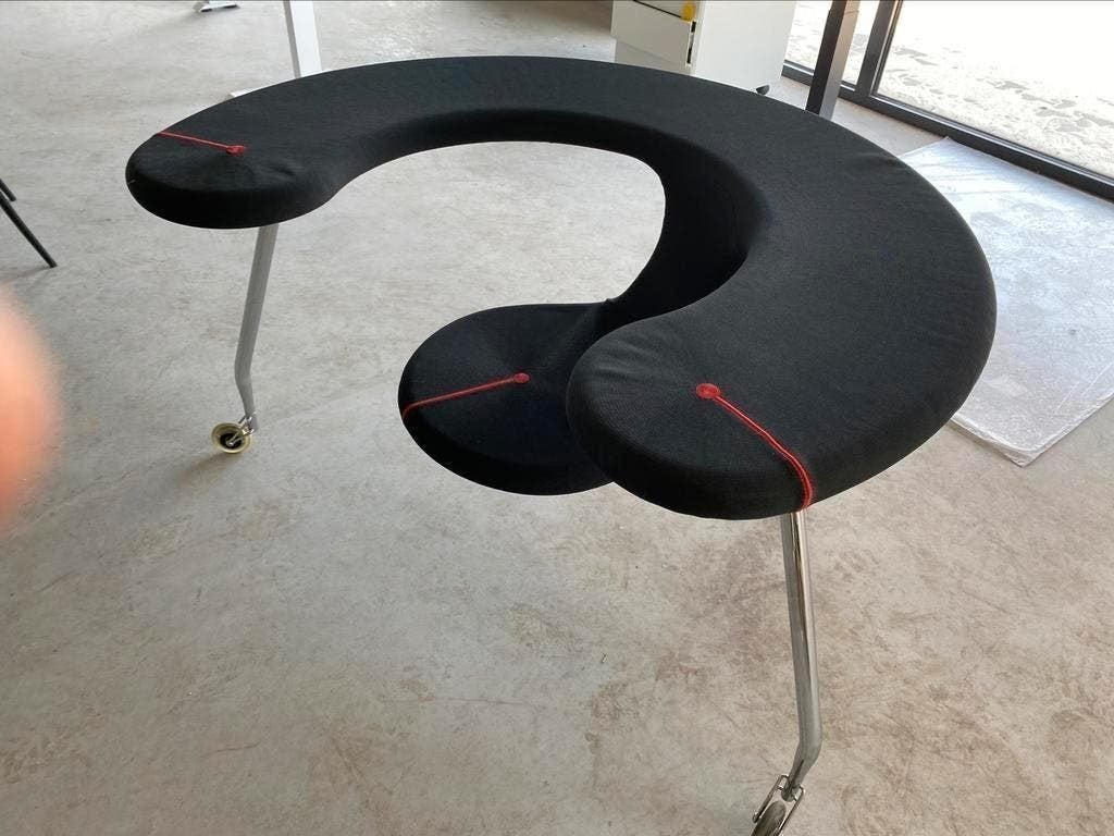 Aanbieding! Bulo Easy Rider design stoel zwart, Huis en Inrichting, Fauteuils, Gebruikt, Stof, Minder dan 50 cm, Ophalen of Verzenden