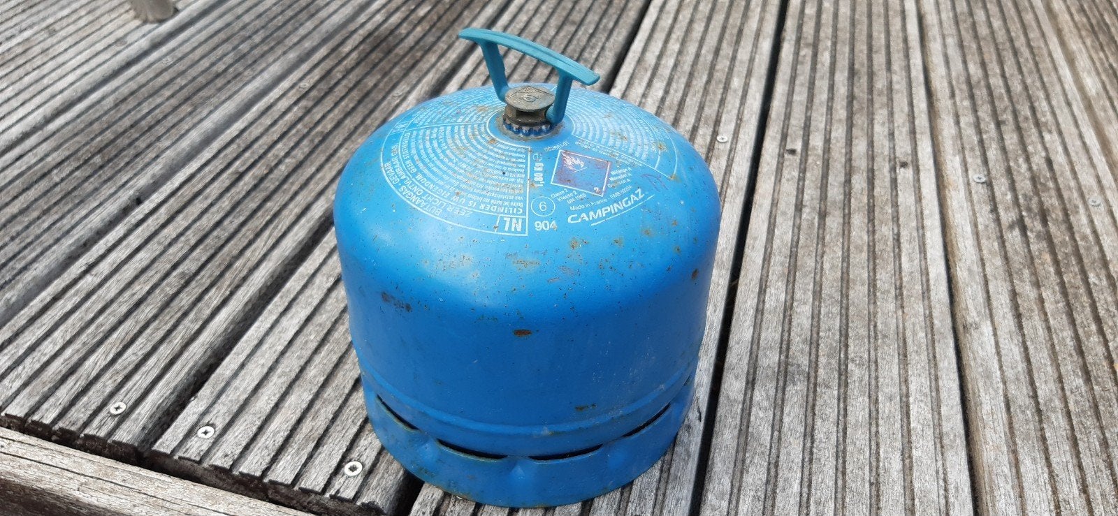 Campingaz gasfles 904 LEEG, Ophalen